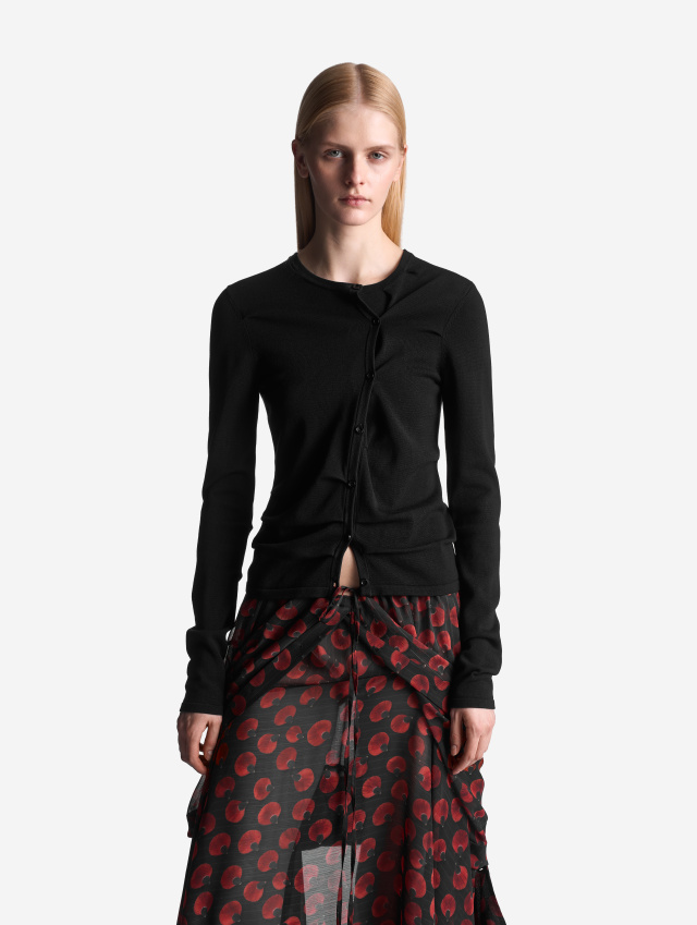 Кардиган Slim Fit с защипами