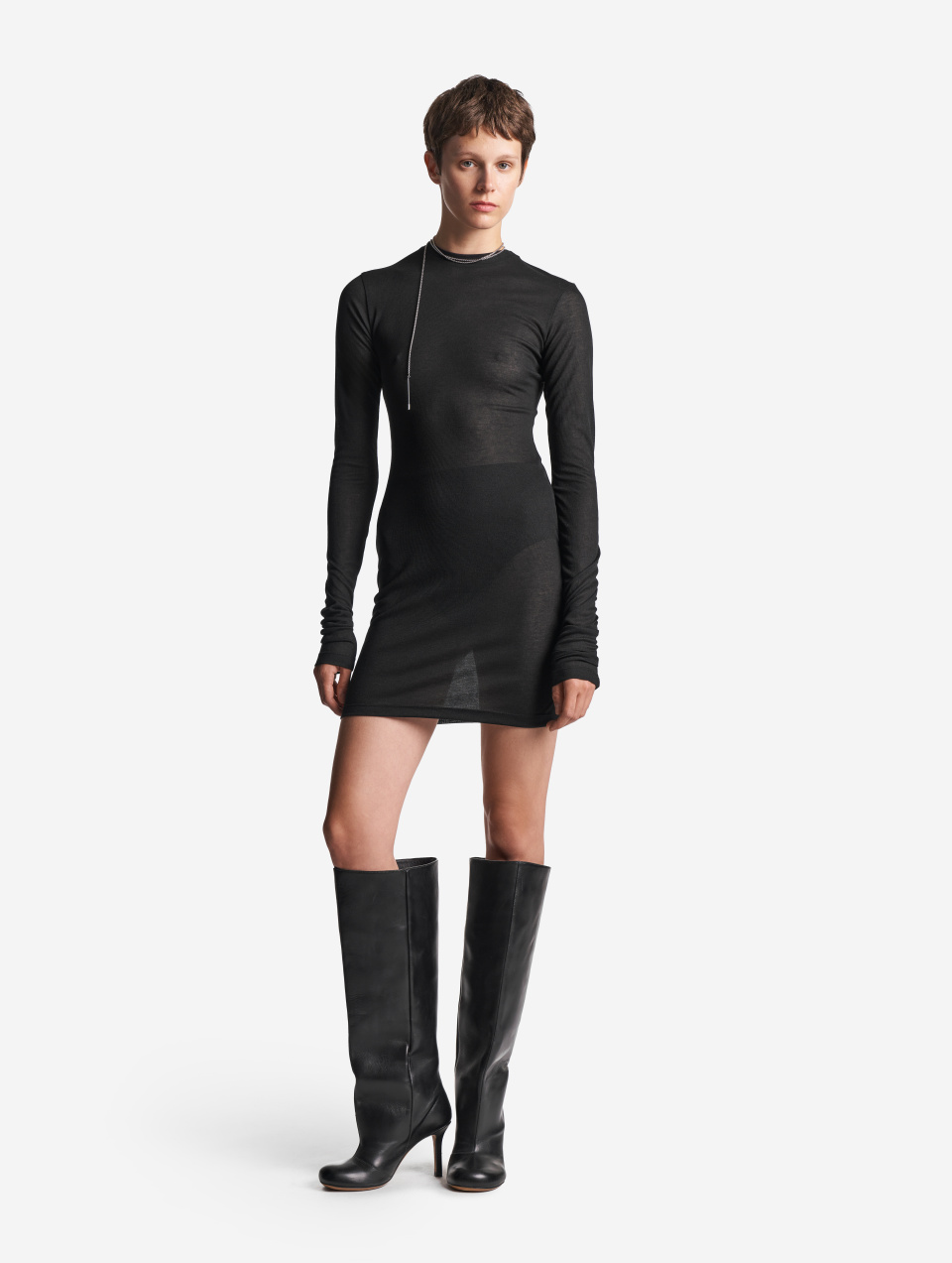 Тонкий трикотажный лонгслив Slim Fit, фото 1 Тонкий трикотажный лонгслив Slim Fit, фото 1