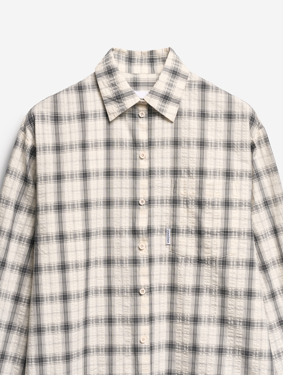 Рубашка Grandpa Fit из жатого хлопка, фото 4