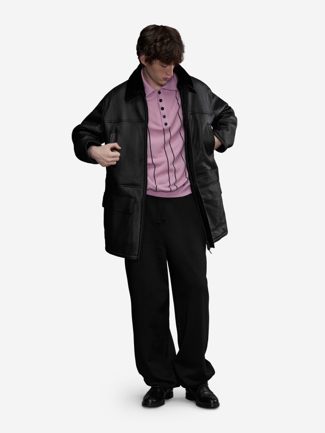 Дубленка 90\'s из натурального меха 