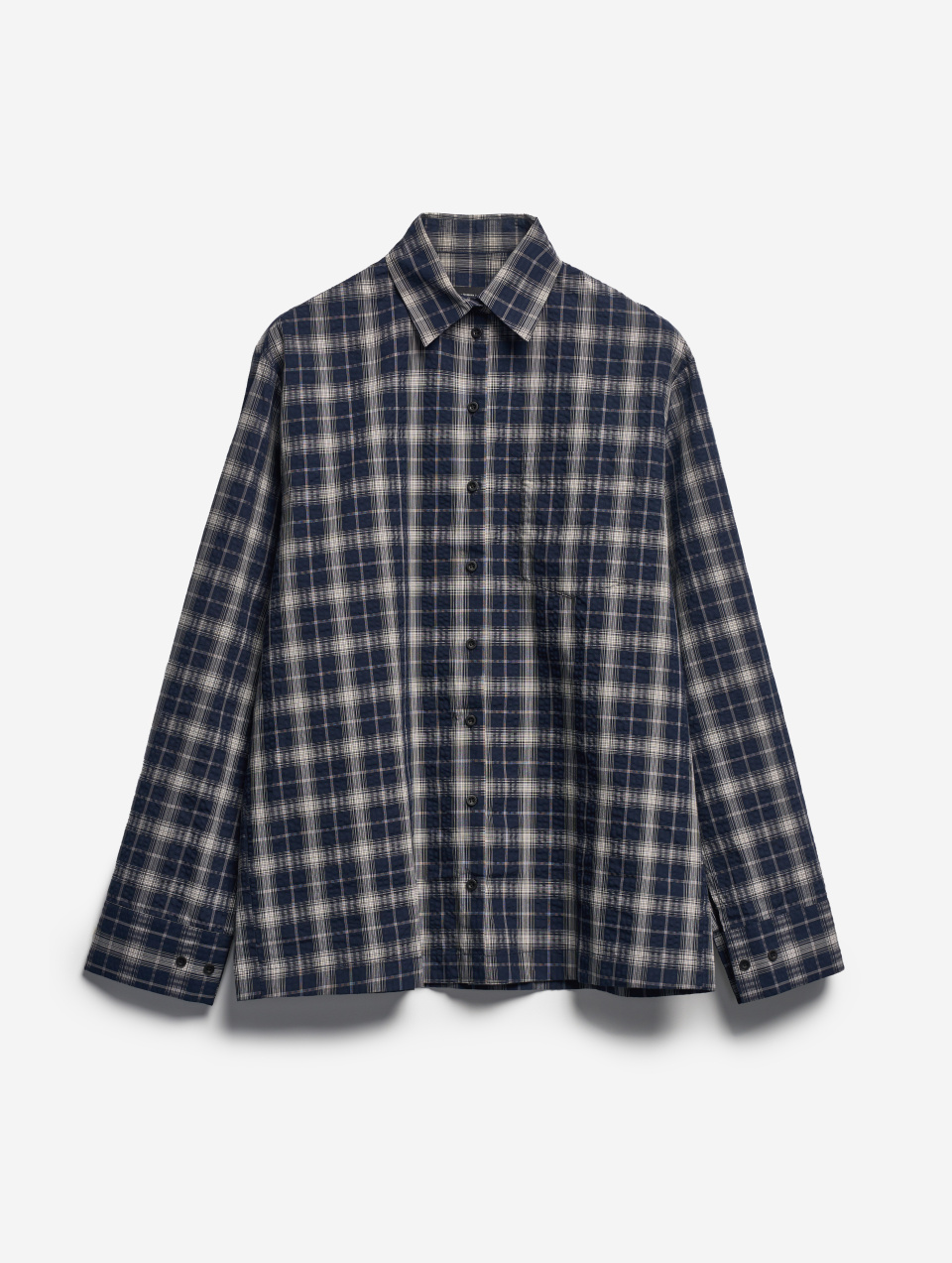 Рубашка Grandpa Fit из жатого хлопка, фото 11