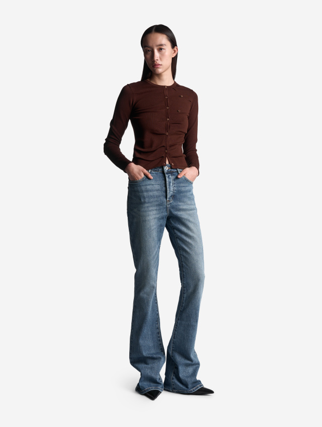 Кардиган Slim Fit с защипами