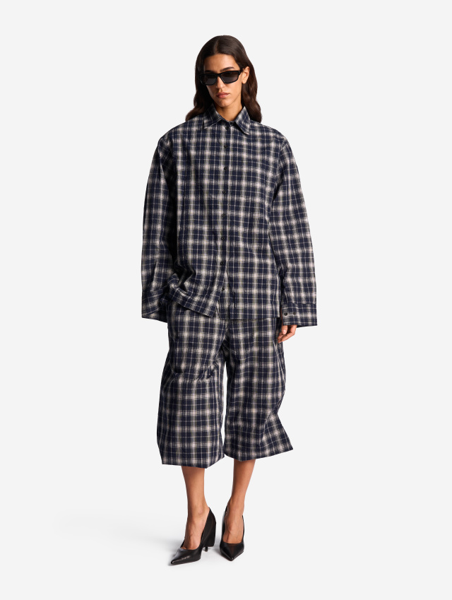 Рубашка Grandpa Fit из жатого хлопка