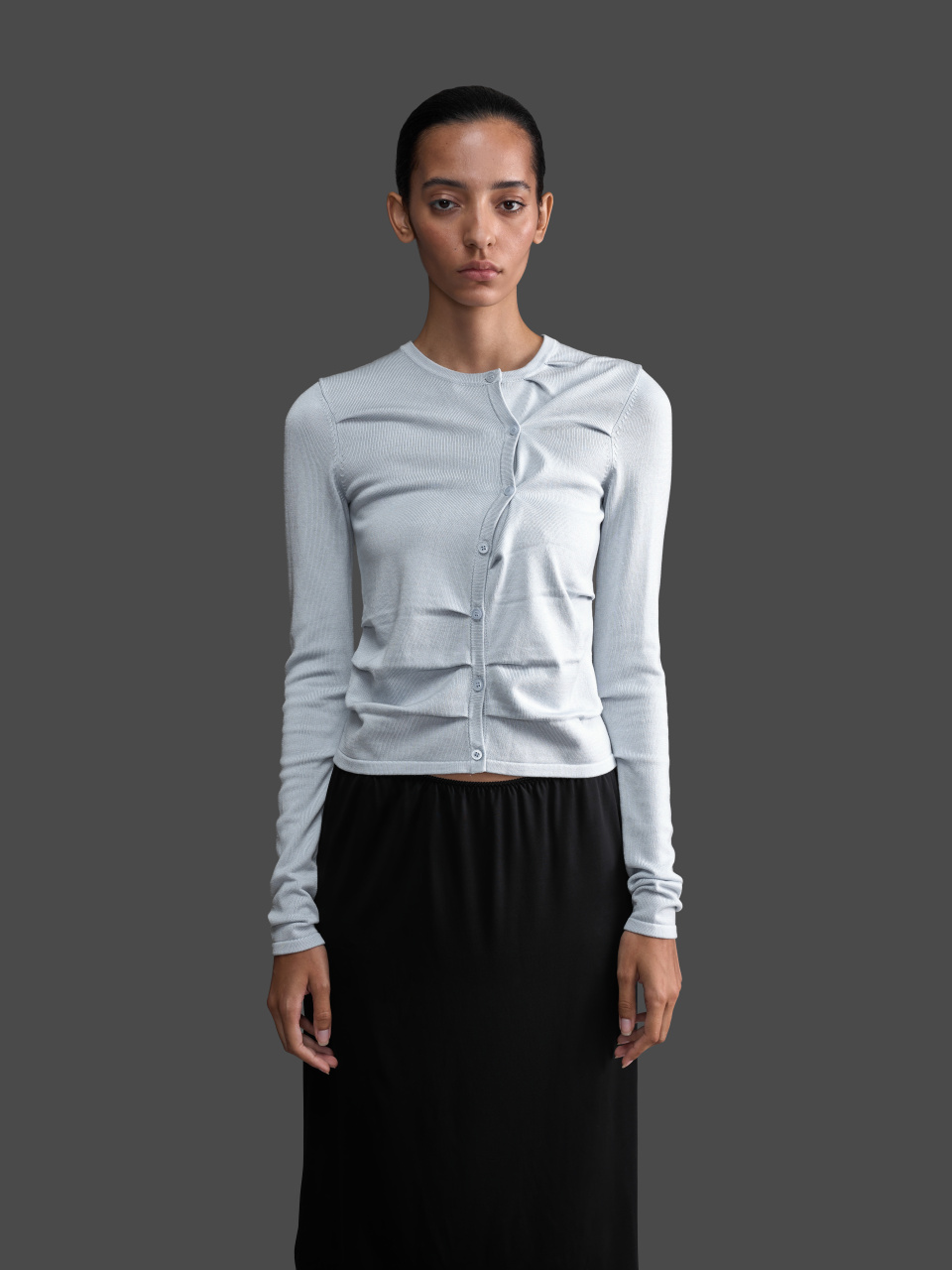 Slim Fit Ruched Cardigan, фото 4
