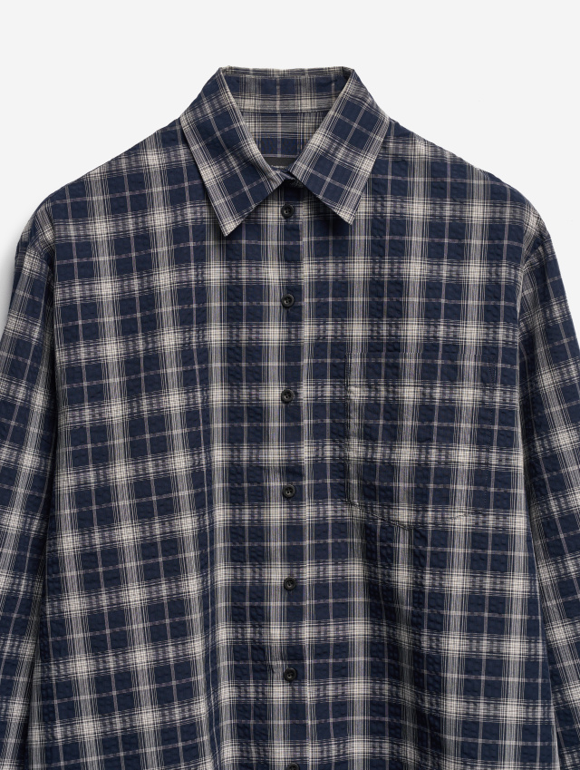 Рубашка Grandpa Fit из жатого хлопка