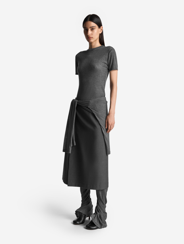 Тонкие трикотажные леггинсы Bootcut