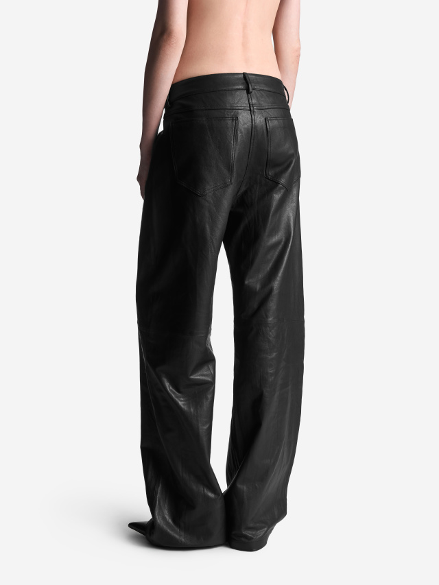 Кожаные джинсы Relaxed Fit