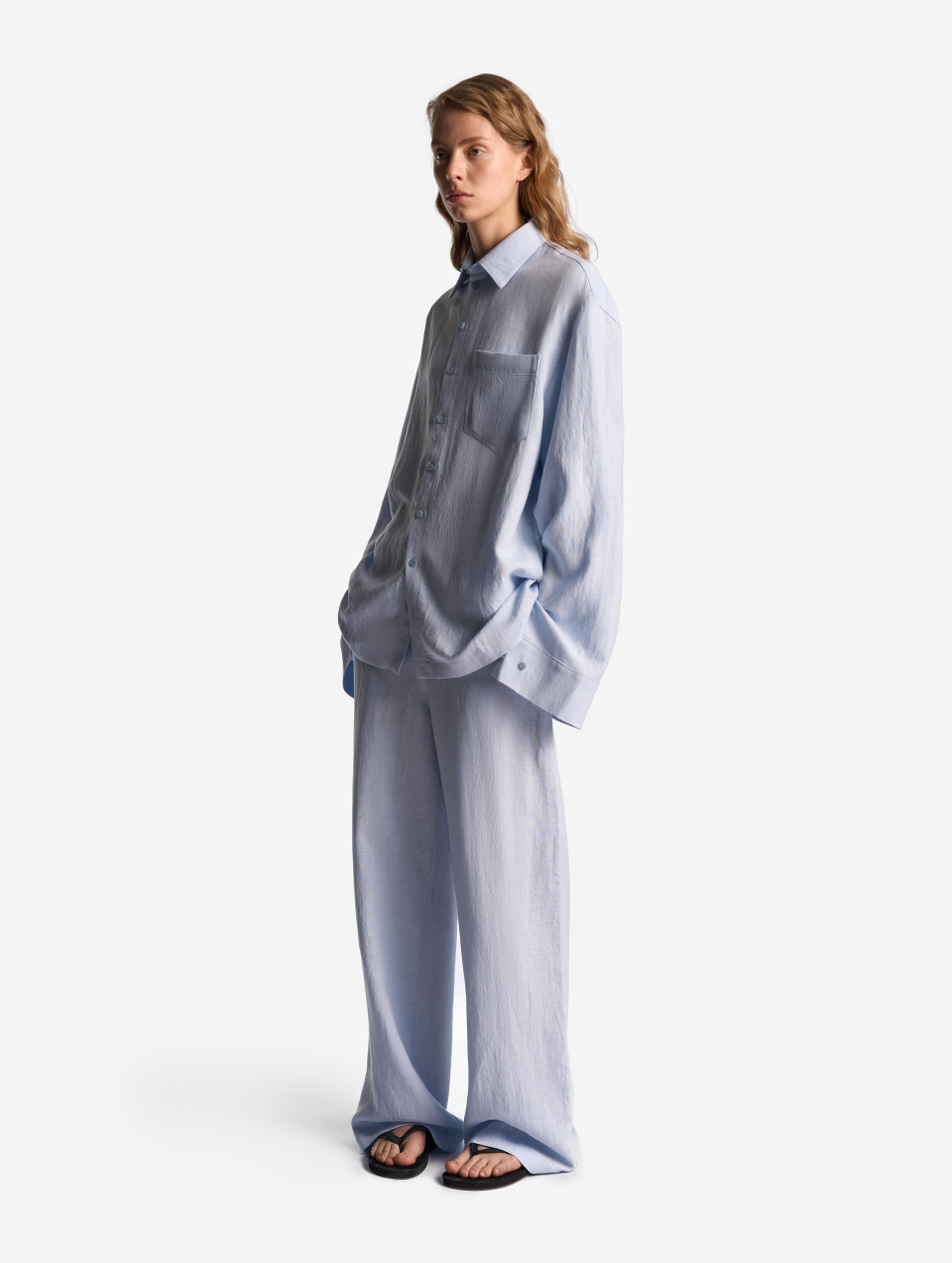 Рубашка Grandpa Fit из тонкого льна, фото 5