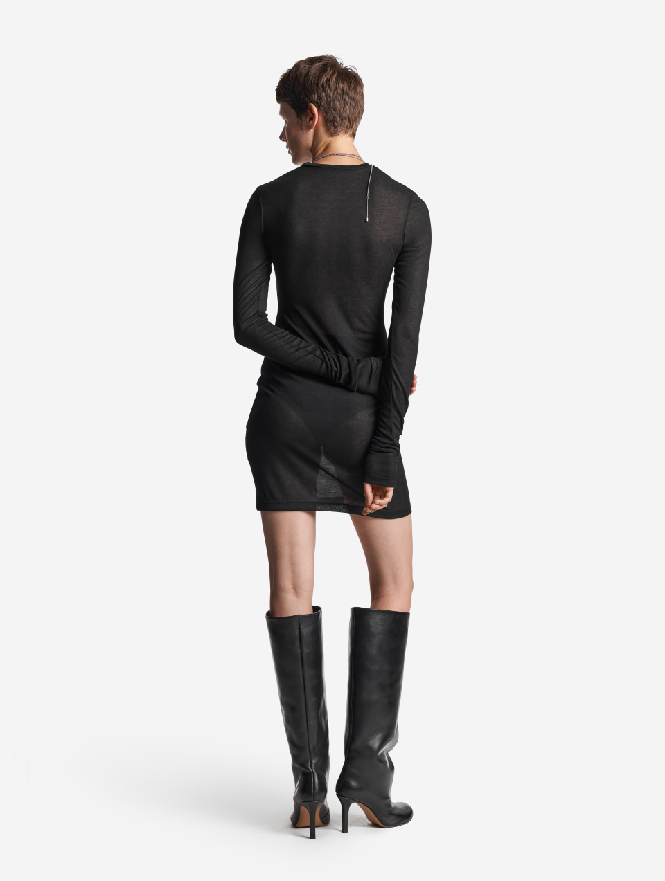 Тонкий трикотажный лонгслив Slim Fit, фото 5 Тонкий трикотажный лонгслив Slim Fit, фото 5