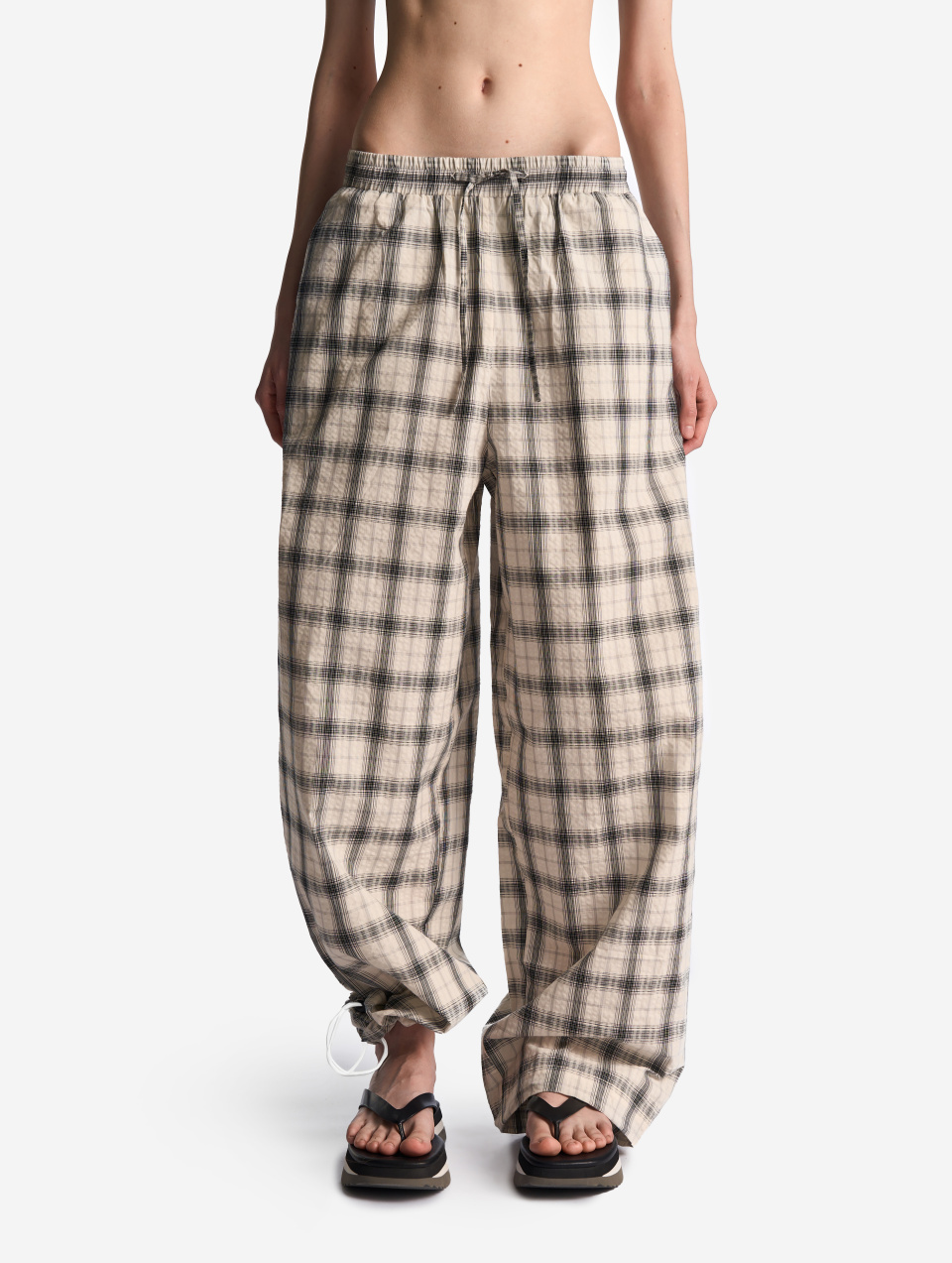 Брюки Baggy из жатого ситца , фото 1