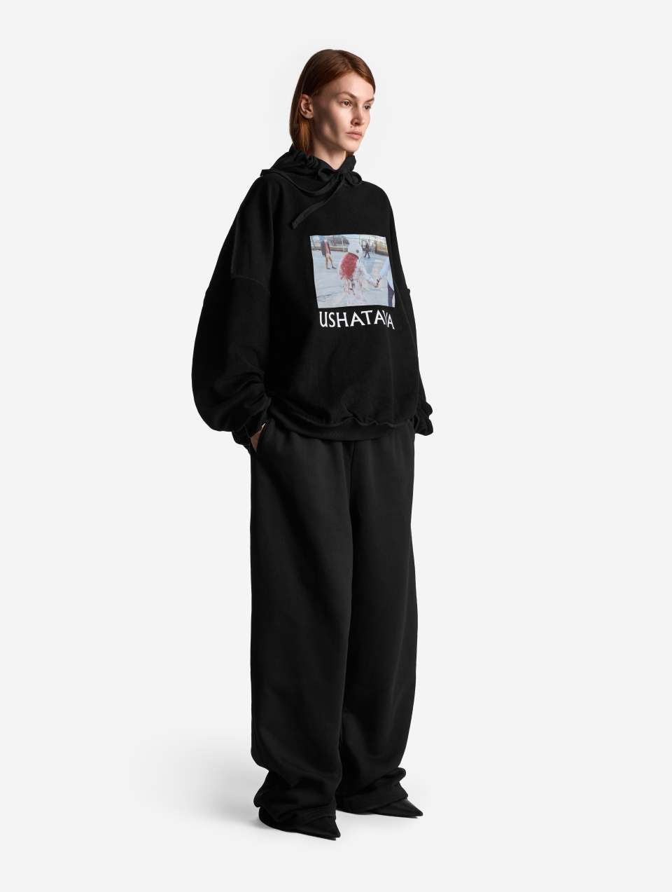 Брюки Baggy из футера, фото 5