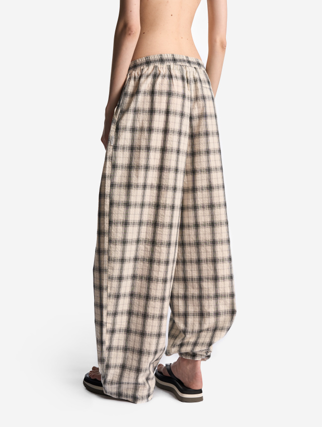 Брюки Baggy из жатого хлопка