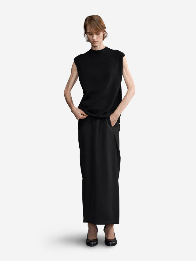Twill Skirt with Pleats Twill Skirt with Pleats