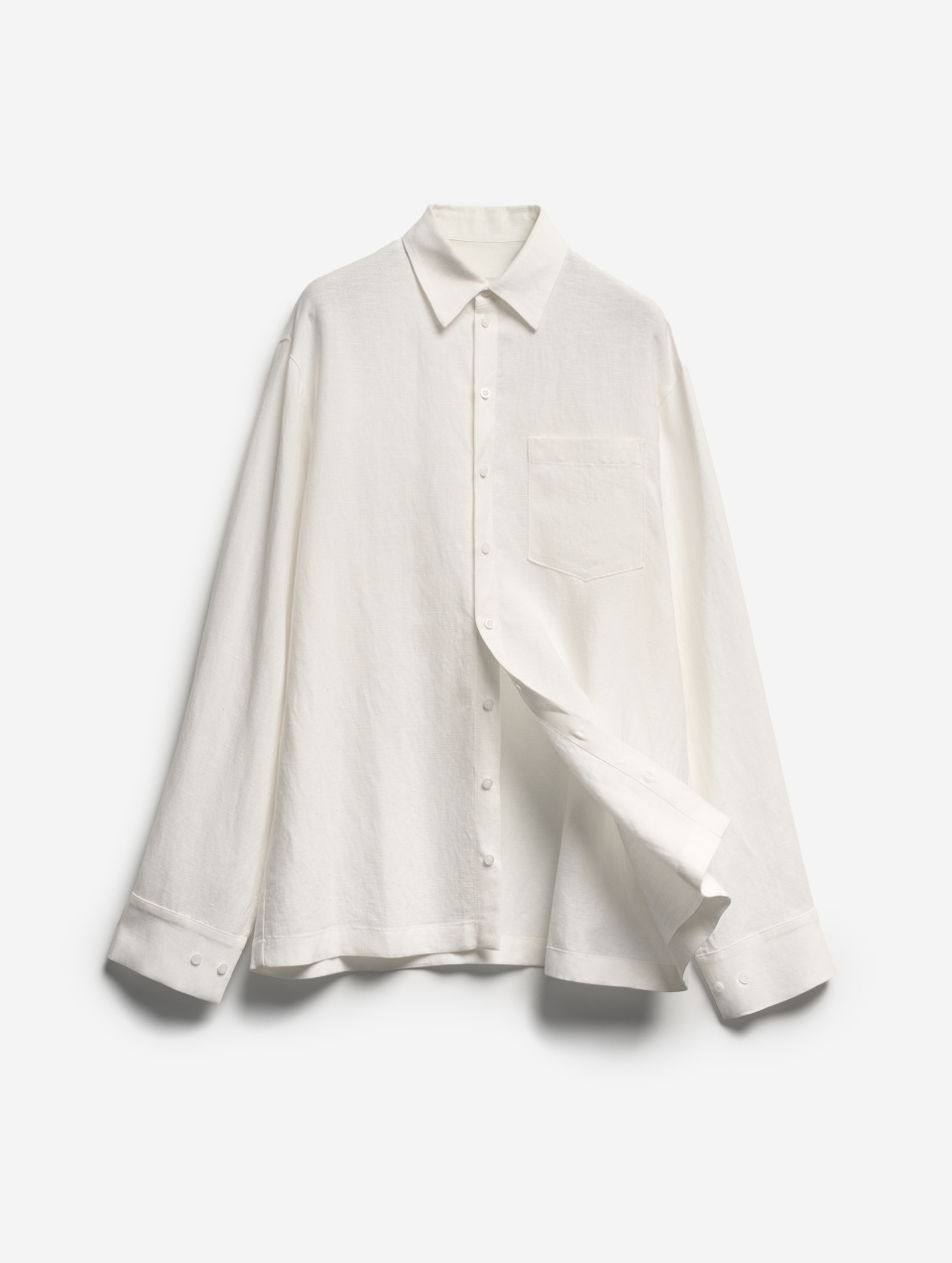 Рубашка Grandpa Fit из тонкого льна, фото 1