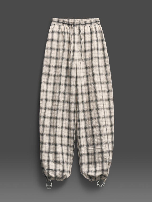 Брюки Baggy из жатого хлопка
