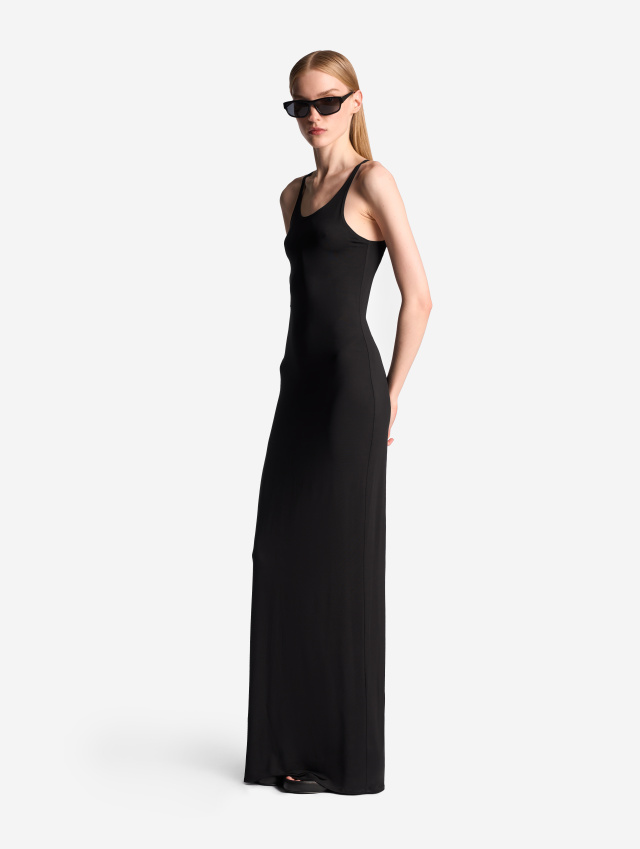 Длинное платье из бифлекса