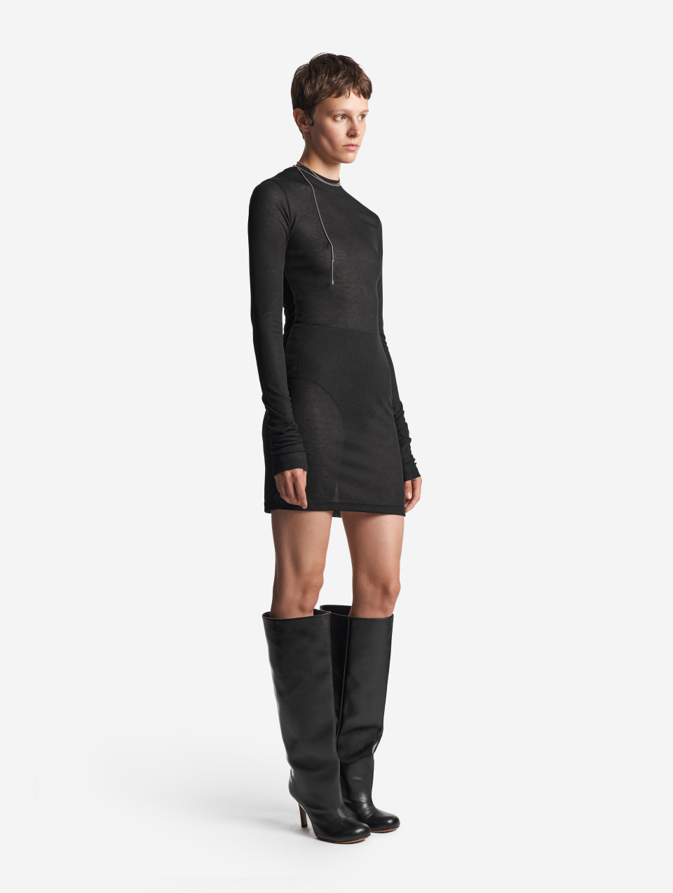 Тонкий трикотажный лонгслив Slim Fit, фото 3 Тонкий трикотажный лонгслив Slim Fit, фото 3