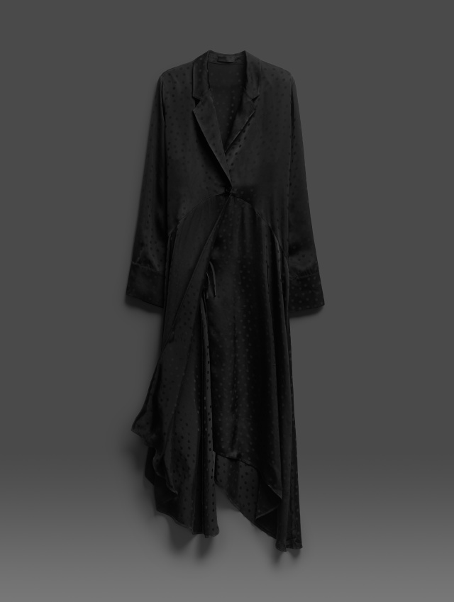 Wrap Dress in Jacquard