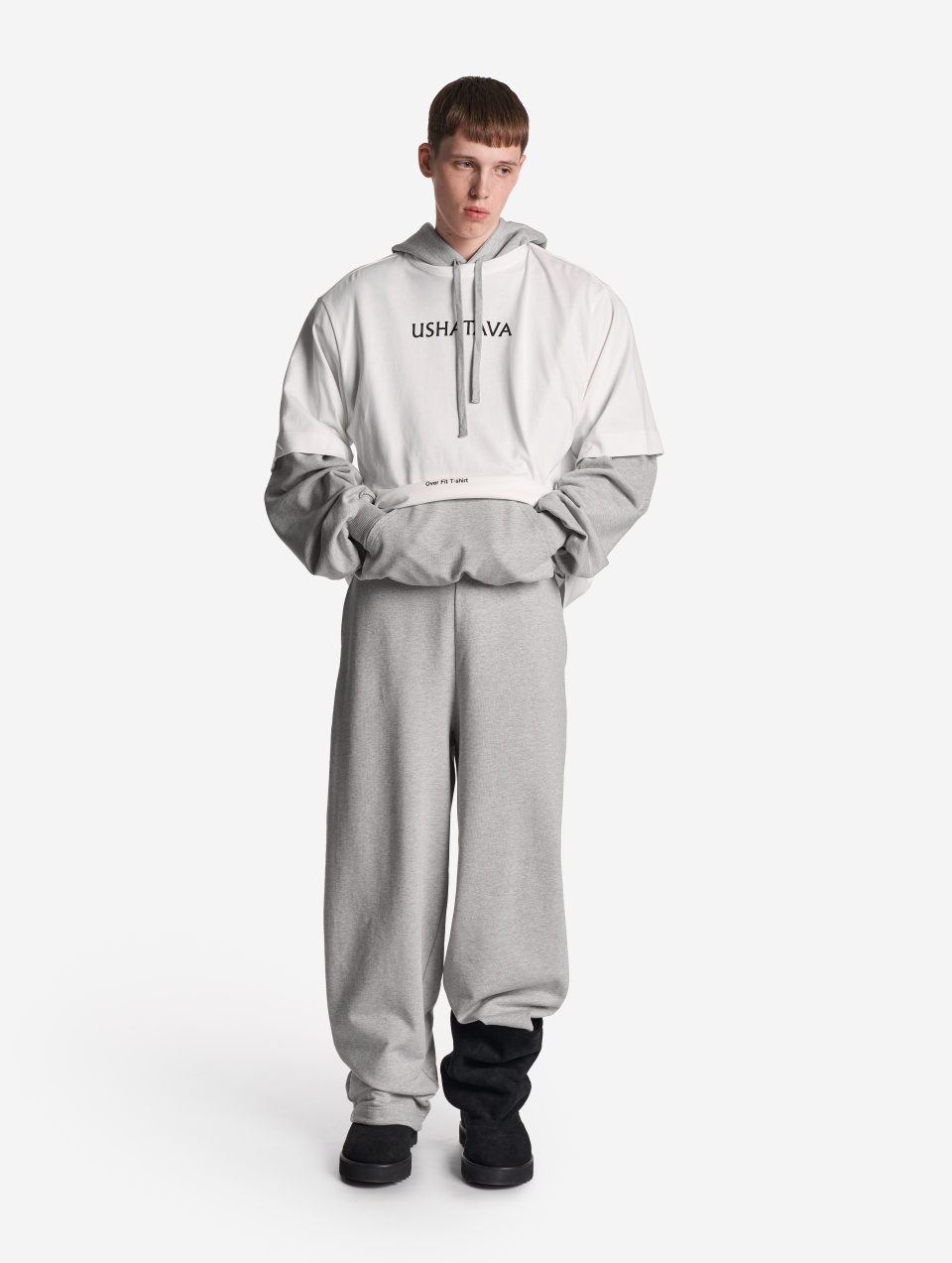 Брюки Baggy из футера, фото 3