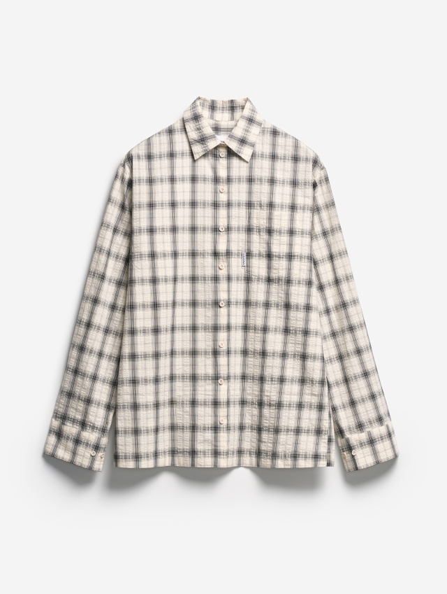 Рубашка Grandpa Fit из жатого хлопка