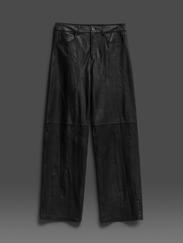 Кожаные джинсы Relaxed Fit